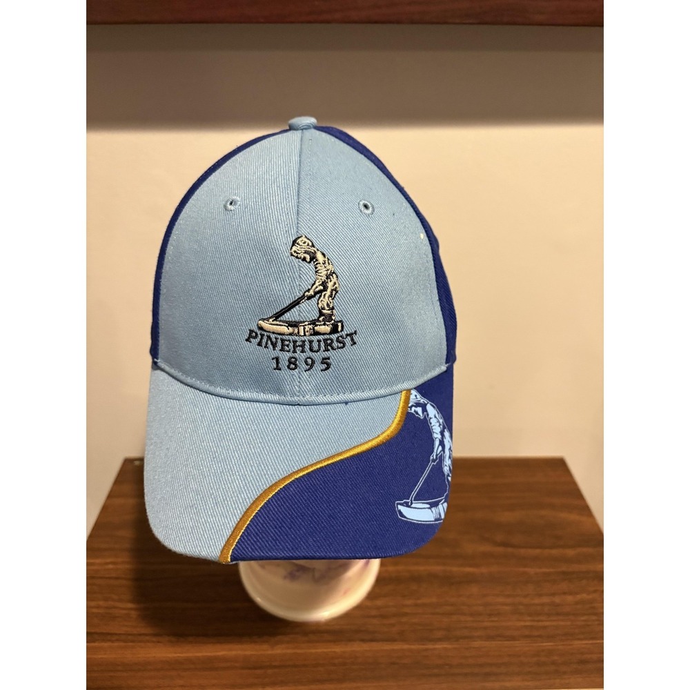 Pinehurst 1895 Hat Cap Strap Back Kids Blue Golf Course Embroidered '47 Brand